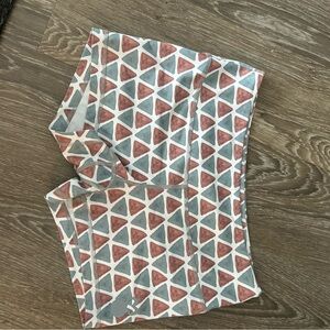 Geometric Patterned Athletic Shorts